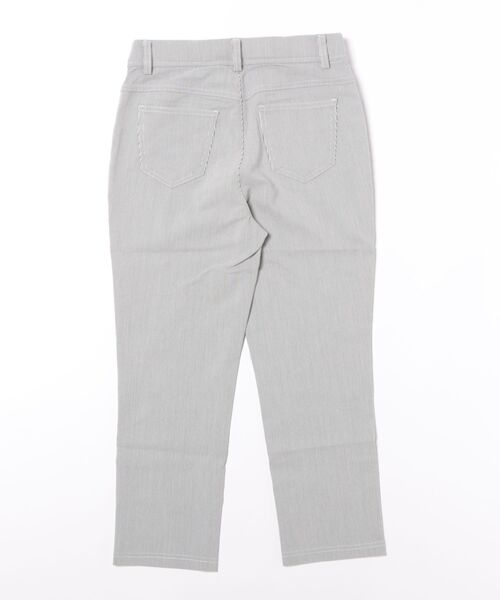 BELLUNA PLUS(ベルーナ)の「サラリ裏メッシュ美脚アンクルパンツ55丈(その他パンツ・レディース・ブラック/ネイビー系/ストライプ・SMALL/MEDIUM/LARGE/X-LARGE)」の4枚目の写真