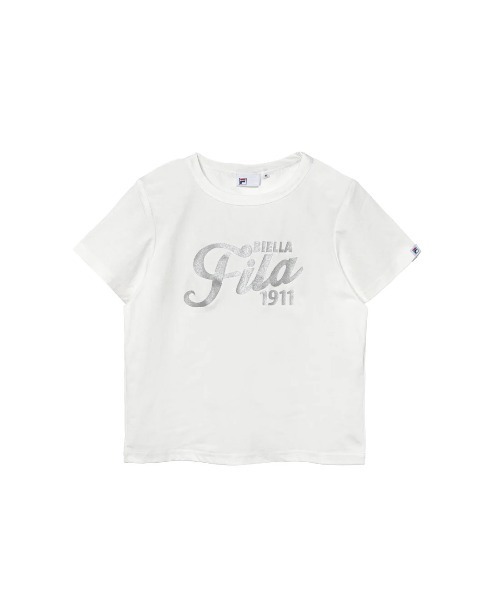 FILA（フィラ）の「S/S T-SHIRTS / ベイビーTシャツ（Tシャツ/カットソー・レディース・ホワイト/サックスブルー/ブラック・XL/L/M）」の6枚目の写真
