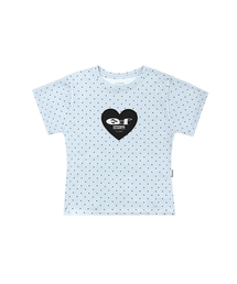 ESCAPEFROM | ハート ESCF ロゴ コラージュ アプリケ ドット スリムフィット 半袖Tシャツ [3色](Tシャツ/カットソー)