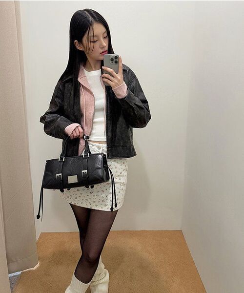 MUSINSA STANDARD WOMAN（ムシンサスタンダードウーマン）の「ウィメンズワッフルスリムクルーネック長袖Tシャツ[アイボリー]（Tシャツ/カットソー・レディース・その他・X-SMALL/SMALL/MEDIUM/LARGE）」の14枚目の写真