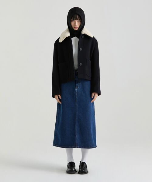 MUSINSA STANDARD WOMAN（ムシンサスタンダードウーマン）の「ウィメンズワッフルスリムクルーネック長袖Tシャツ[アイボリー]（Tシャツ/カットソー・レディース・その他・X-SMALL/SMALL/MEDIUM/LARGE）」の4枚目の写真