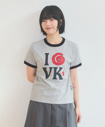Video Jockey（ビデオジョッキー）の「トゥイリー ハウス リンガーTシャツ [メランジグレー]（Tシャツ/カットソー）」