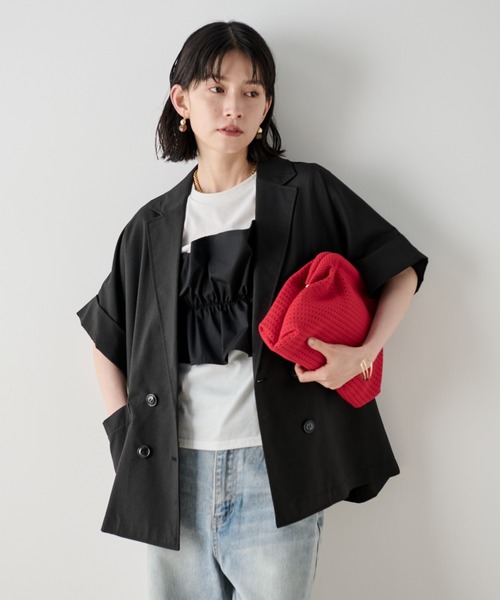 Shelly island(シェリーアイランド)の「フリルベア付きTシャツ(Tシャツ/カットソー・レディース・ブラック/ホワイト・FREE)」の19枚目の写真