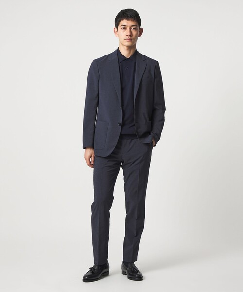 UNITED ARROWS(ユナイテッドアローズ)の「ポリエステル T&T 2ボタン テーラードジャケット UA COZY ウォッシャブル ヨコストレッチ(テーラードジャケット・メンズ・ネイビー/ベージュ・L/S/M/XXL/XL/XXXL)」の5枚目の写真