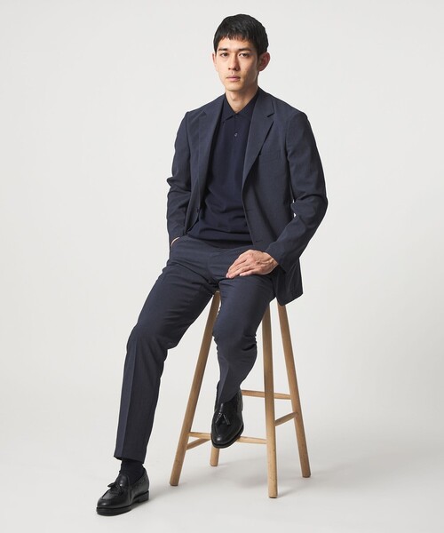 UNITED ARROWS(ユナイテッドアローズ)の「ポリエステル T&T 2ボタン テーラードジャケット UA COZY ウォッシャブル ヨコストレッチ(テーラードジャケット・メンズ・ネイビー/ベージュ・L/S/M/XXL/XL/XXXL)」の4枚目の写真