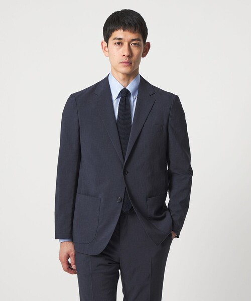 UNITED ARROWS(ユナイテッドアローズ)の「ポリエステル T&T 2ボタン テーラードジャケット UA COZY ウォッシャブル ヨコストレッチ(テーラードジャケット・メンズ・ネイビー/ベージュ・L/S/M/XXL/XL/XXXL)」の1枚目の写真
