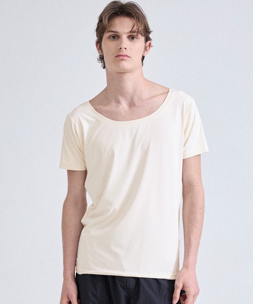 Parts Lab.(パーツラボ)の「【Parts Lab.】Lab Gear Cool Functional Inner Short-sleeve T-Shirt / ラボギアクール機能性インナー半袖Tシャツ(接触冷感・吸水速乾・UVカット・遮熱)(Tシャツ/カットソー・メンズ・ブラック/ホワイト・M/L/S)」の1枚目の写真