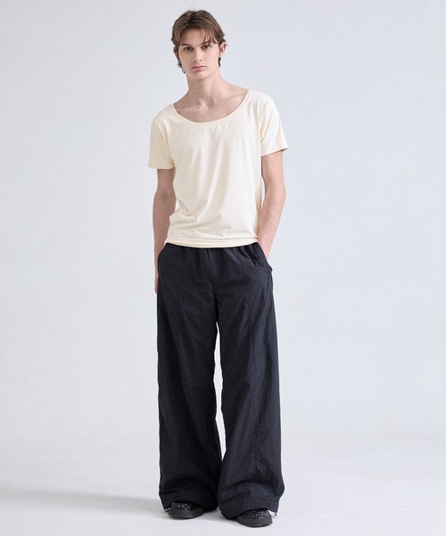 Parts Lab.(パーツラボ)の「【Parts Lab.】Lab Gear Cool Functional Inner Short-sleeve T-Shirt / ラボギアクール機能性インナー半袖Tシャツ(接触冷感・吸水速乾・UVカット・遮熱)(Tシャツ/カットソー・メンズ・ブラック/ホワイト・M/L/S)」の16枚目の写真