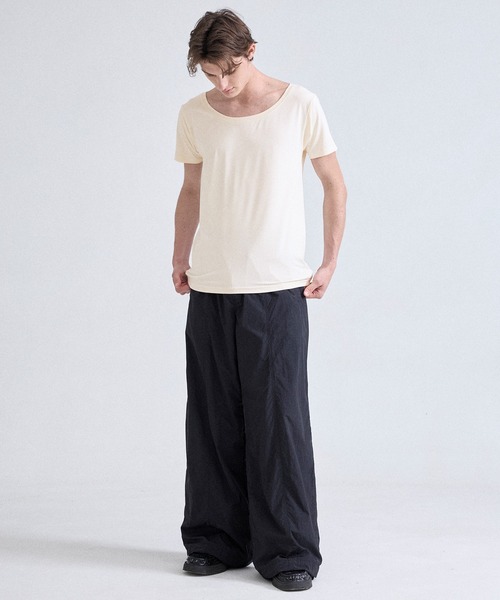 Parts Lab.(パーツラボ)の「【Parts Lab.】Lab Gear Cool Functional Inner Short-sleeve T-Shirt / ラボギアクール機能性インナー半袖Tシャツ(接触冷感・吸水速乾・UVカット・遮熱)(Tシャツ/カットソー・メンズ・ブラック/ホワイト・M/L/S)」の18枚目の写真