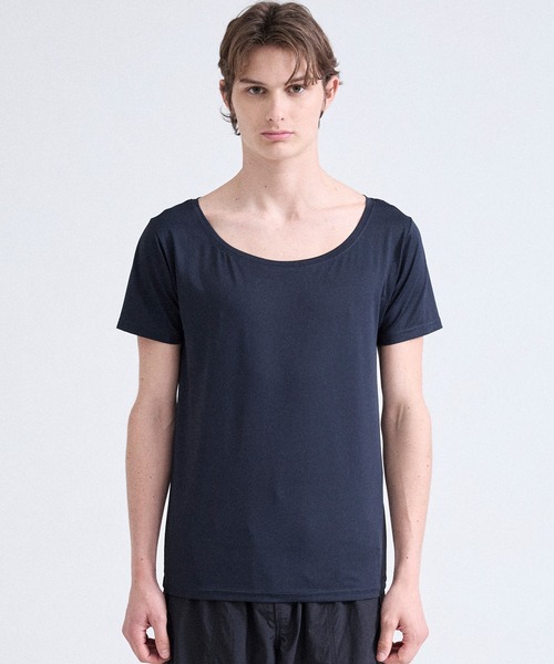 Parts Lab.(パーツラボ)の「【Parts Lab.】Lab Gear Cool Functional Inner Short-sleeve T-Shirt / ラボギアクール機能性インナー半袖Tシャツ(接触冷感・吸水速乾・UVカット・遮熱)(Tシャツ/カットソー・メンズ・ブラック/ホワイト・M/L/S)」の20枚目の写真