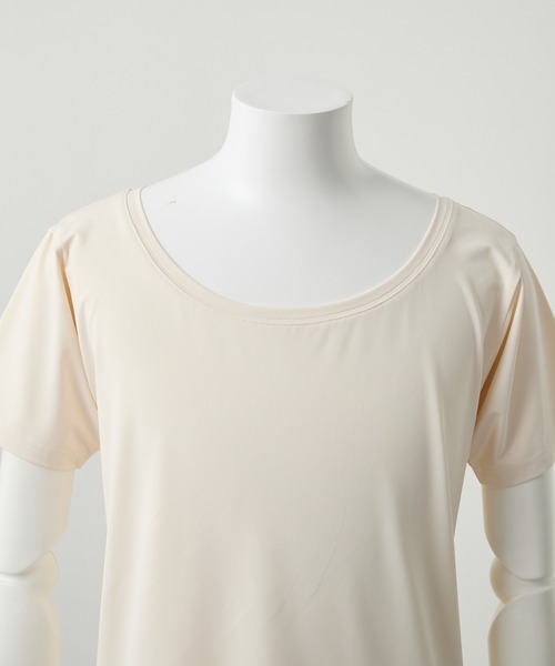 Parts Lab.(パーツラボ)の「【Parts Lab.】Lab Gear Cool Functional Inner Short-sleeve T-Shirt / ラボギアクール機能性インナー半袖Tシャツ(接触冷感・吸水速乾・UVカット・遮熱)(Tシャツ/カットソー・メンズ・ブラック/ホワイト・M/L/S)」の4枚目の写真