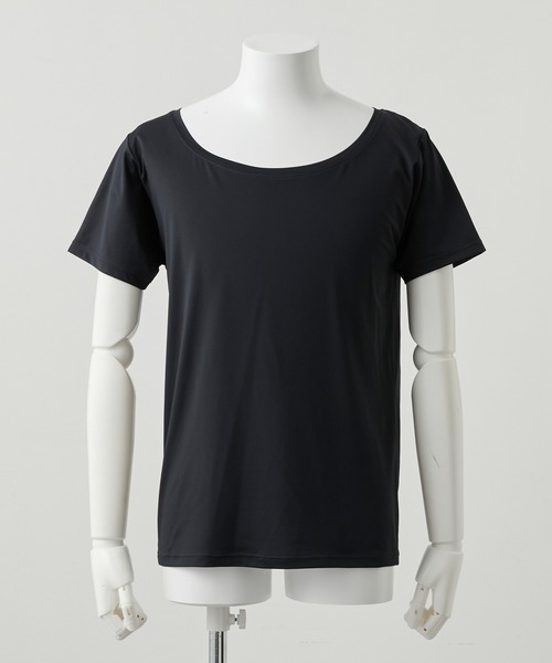 Parts Lab.(パーツラボ)の「【Parts Lab.】Lab Gear Cool Functional Inner Short-sleeve T-Shirt / ラボギアクール機能性インナー半袖Tシャツ(接触冷感・吸水速乾・UVカット・遮熱)(Tシャツ/カットソー・メンズ・ブラック/ホワイト・M/L/S)」の6枚目の写真