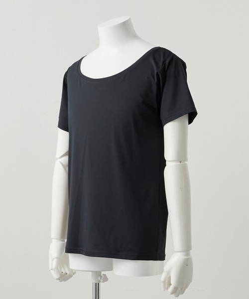 Parts Lab.(パーツラボ)の「【Parts Lab.】Lab Gear Cool Functional Inner Short-sleeve T-Shirt / ラボギアクール機能性インナー半袖Tシャツ(接触冷感・吸水速乾・UVカット・遮熱)(Tシャツ/カットソー・メンズ・ブラック/ホワイト・M/L/S)」の7枚目の写真