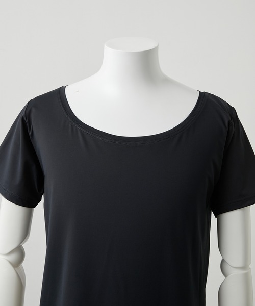 Parts Lab.(パーツラボ)の「【Parts Lab.】Lab Gear Cool Functional Inner Short-sleeve T-Shirt / ラボギアクール機能性インナー半袖Tシャツ(接触冷感・吸水速乾・UVカット・遮熱)(Tシャツ/カットソー・メンズ・ブラック/ホワイト・M/L/S)」の10枚目の写真