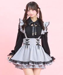 Secret Honey | ハート型ハトメレースアップスカパン(スカート)