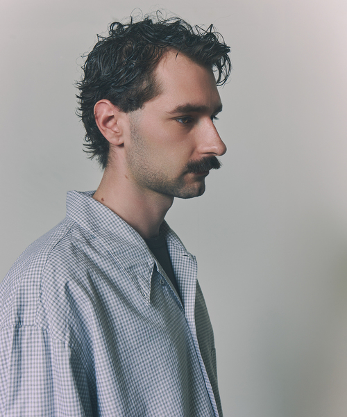Marvine Pontiak shirt makers（マービンポンティアックシャツメーカーズ）の「Marvine Pontiak / マービンポンティアックシャツメーカーズ WISM別注 Relax B.D SH/B（シャツ/ブラウス・メンズ・ライトグレー/ライトブルー・FREE）」の5枚目の写真