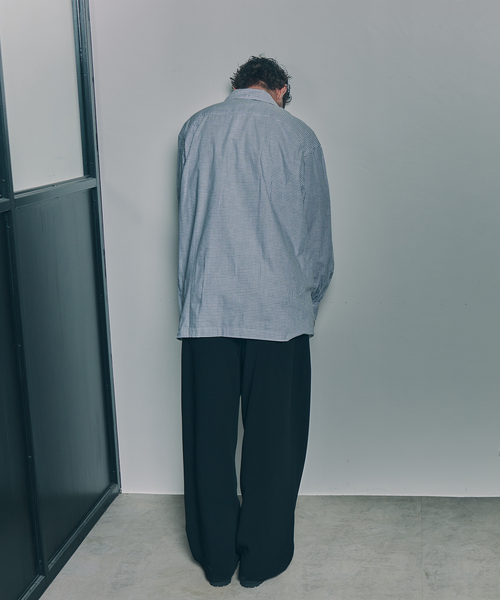 Marvine Pontiak shirt makers（マービンポンティアックシャツメーカーズ）の「Marvine Pontiak / マービンポンティアックシャツメーカーズ WISM別注 Relax B.D SH/B（シャツ/ブラウス・メンズ・ライトグレー/ライトブルー・FREE）」の10枚目の写真