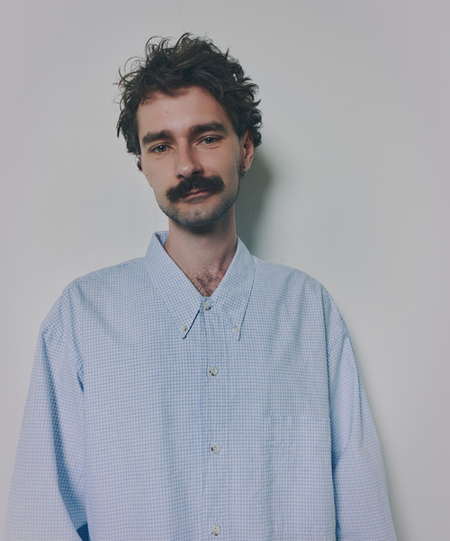 Marvine Pontiak shirt makers（マービンポンティアックシャツメーカーズ）の「Marvine Pontiak / マービンポンティアックシャツメーカーズ WISM別注 Relax B.D SH/B（シャツ/ブラウス・メンズ・ライトグレー/ライトブルー・FREE）」の13枚目の写真
