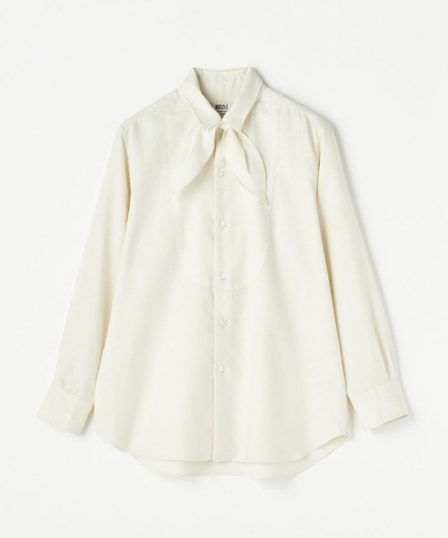 BRITISH MADE（ブリティッシュメイド）の「スカーフ付きクラシカルボザムシャツ(WOMEN)（シャツ/ブラウス・レディース・ホワイト・36/38）」の3枚目の写真