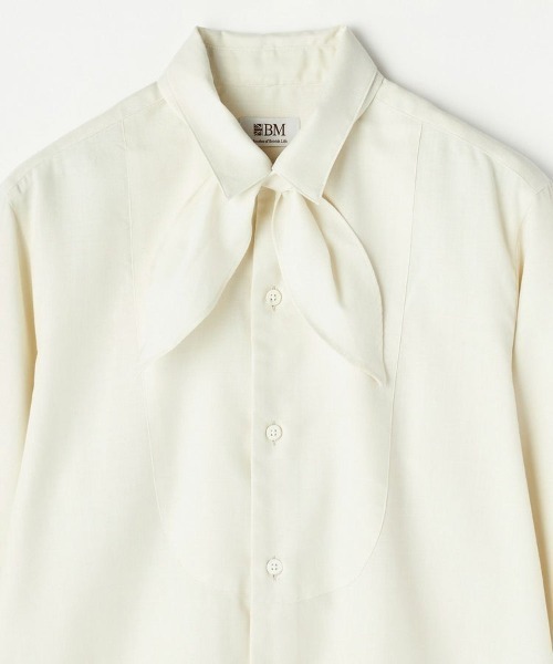 BRITISH MADE（ブリティッシュメイド）の「スカーフ付きクラシカルボザムシャツ(WOMEN)（シャツ/ブラウス・レディース・ホワイト・36/38）」の5枚目の写真