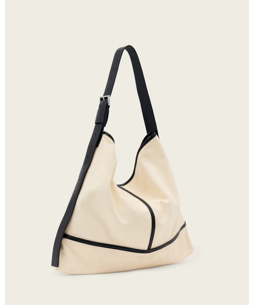 ALLSAINTS（オールセインツ）の「ASHA CANVAS SHOULDER | ASHA キャンバス ショルダー（ショルダーバッグ・レディース・ホワイト系その他・ONE SIZE）」の4枚目の写真