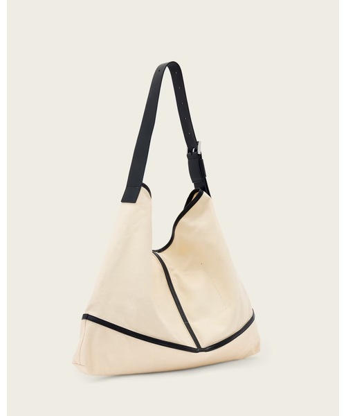 ALLSAINTS（オールセインツ）の「ASHA CANVAS SHOULDER | ASHA キャンバス ショルダー（ショルダーバッグ・レディース・ホワイト系その他・ONE SIZE）」の7枚目の写真