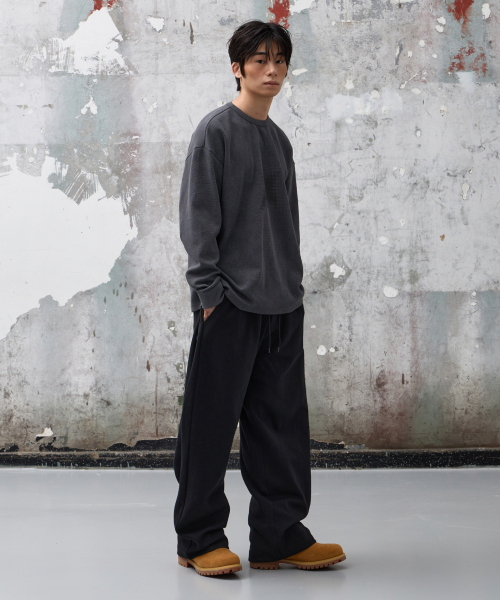 AGOD（エージーオーディー）の「エックスドットピグメントロングスリーブ[チャコール]（Tシャツ/カットソー・レディース・その他・SMALL/MEDIUM/LARGE）」の3枚目の写真