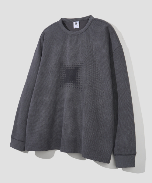 AGOD（エージーオーディー）の「エックスドットピグメントロングスリーブ[チャコール]（Tシャツ/カットソー・レディース・その他・SMALL/MEDIUM/LARGE）」の4枚目の写真