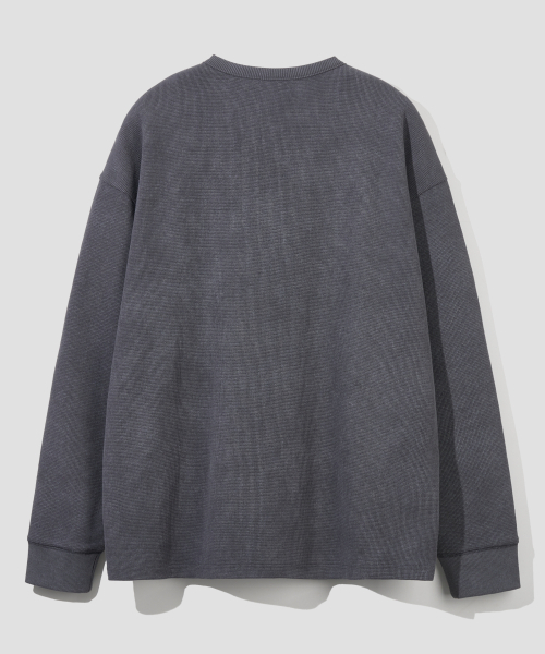 AGOD（エージーオーディー）の「エックスドットピグメントロングスリーブ[チャコール]（Tシャツ/カットソー・レディース・その他・SMALL/MEDIUM/LARGE）」の5枚目の写真