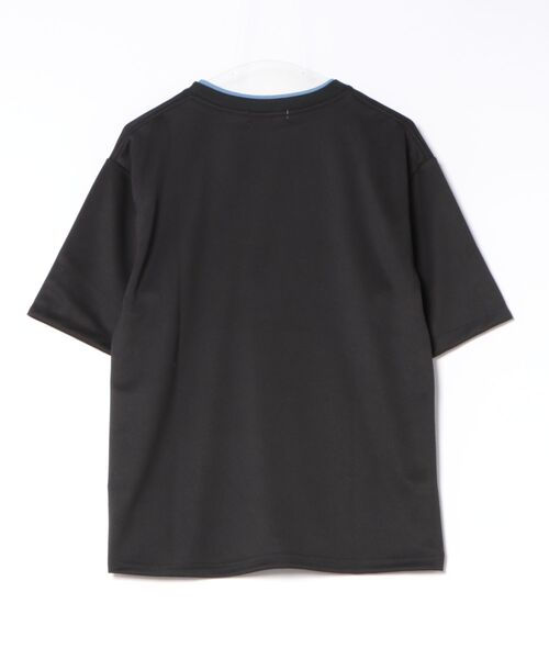 Ritzy(リッツィー)の「2 色展開のオーバーサイズ 袖口チェック T シャツ(Tシャツ/カットソー・メンズ・ブラック/グレー・L/XL/M)」の3枚目の写真