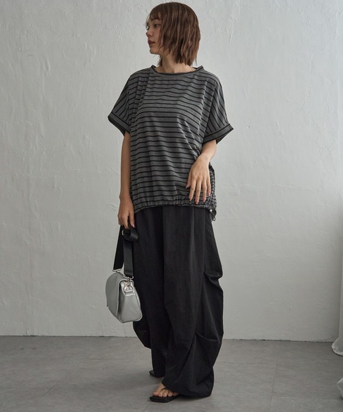 notch.（ノッチ）の「タックバレルパンツ（カーゴパンツ・レディース・オリーブ/ブラック/ブラウン・M）」の19枚目の写真