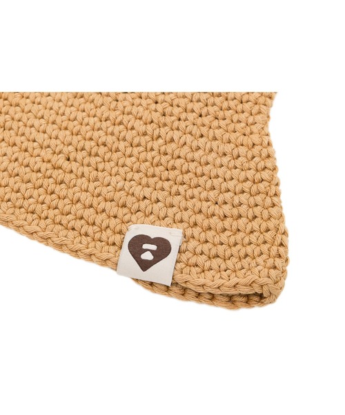A BATHING APE(アベイシングエイプ)の「HEART BADGE CROCHETED HAT(ハット・レディース・ベージュ・FREE)」の3枚目の写真