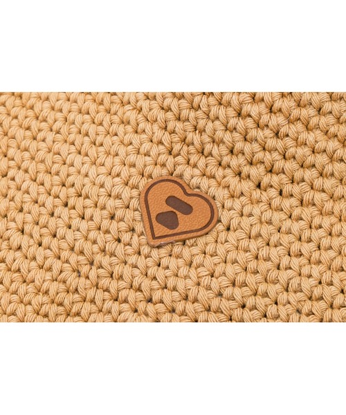 A BATHING APE(アベイシングエイプ)の「HEART BADGE CROCHETED HAT(ハット・レディース・ベージュ・FREE)」の4枚目の写真