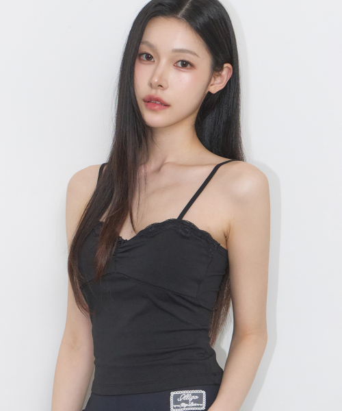 ILLIGO(イリゴ)の「ローズレーススリーブレスブラック(Tシャツ/カットソー・レディース・その他・OS)」の2枚目の写真