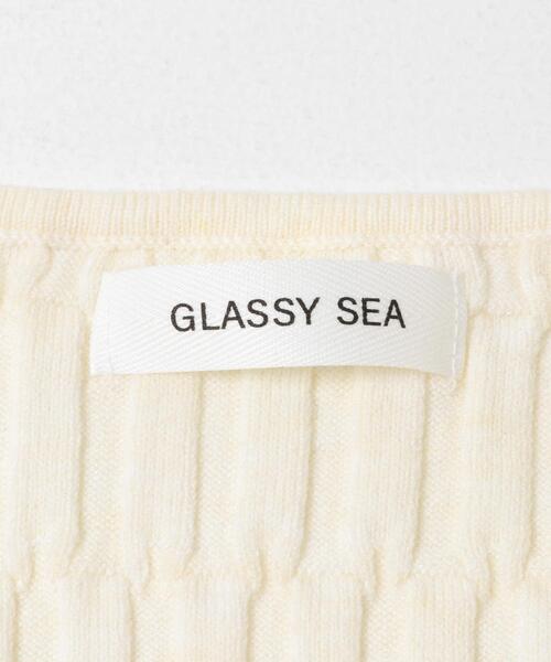 GLASSY(グラッシー)の「GLASSY SEA テキストヤードニットタンクトップ(ニット/セーター・レディース・オフホワイト/ブラック・FREE)」の19枚目の写真