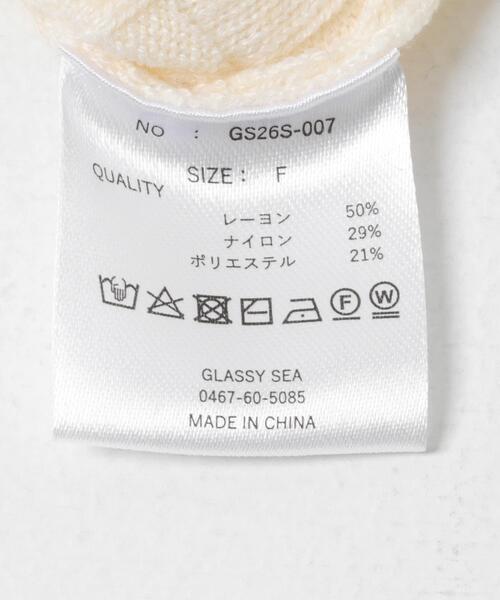 GLASSY(グラッシー)の「GLASSY SEA テキストヤードニットタンクトップ(ニット/セーター・レディース・オフホワイト/ブラック・FREE)」の20枚目の写真