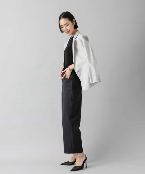 MICHEL KLEIN(ミッシェル・クラン)の「リラクシーテーラードジャケット(その他アウター・レディース・ライトブラウン/ブラック/ライトグレー・40/38)」の20枚目の写真