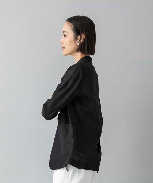 MICHEL KLEIN(ミッシェル・クラン)の「リラクシーテーラードジャケット(その他アウター・レディース・ライトブラウン/ブラック/ライトグレー・40/38)」の22枚目の写真