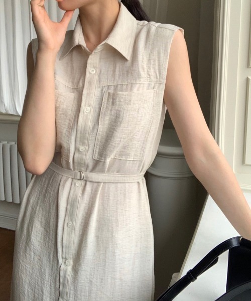 FAVORITO(ファヴォリート)の「シャツワンピース(シャツワンピース・レディース・ベージュ/ネイビー/ブラウン・F)」の12枚目の写真
