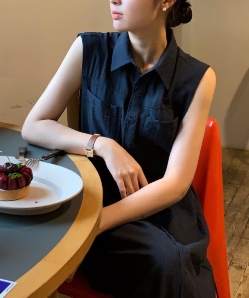 FAVORITO(ファヴォリート)の「シャツワンピース(シャツワンピース・レディース・ベージュ/ネイビー/ブラウン・F)」の21枚目の写真