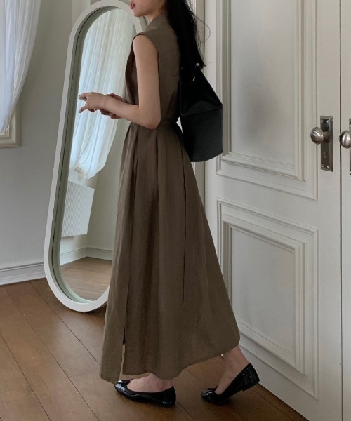 FAVORITO(ファヴォリート)の「シャツワンピース(シャツワンピース・レディース・ベージュ/ネイビー/ブラウン・F)」の10枚目の写真