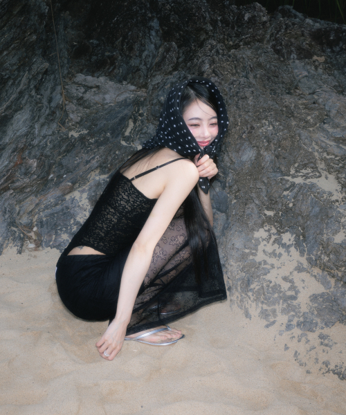 ROSEFRANTZ（ロゼフランツ）の「Lace Lowrise Long Skirt [Black]（スカート・レディース・ブラック・OS）」の2枚目の写真