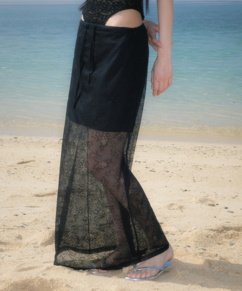 ROSEFRANTZ（ロゼフランツ）の「Lace Lowrise Long Skirt [Black]（スカート・レディース・ブラック・OS）」の12枚目の写真