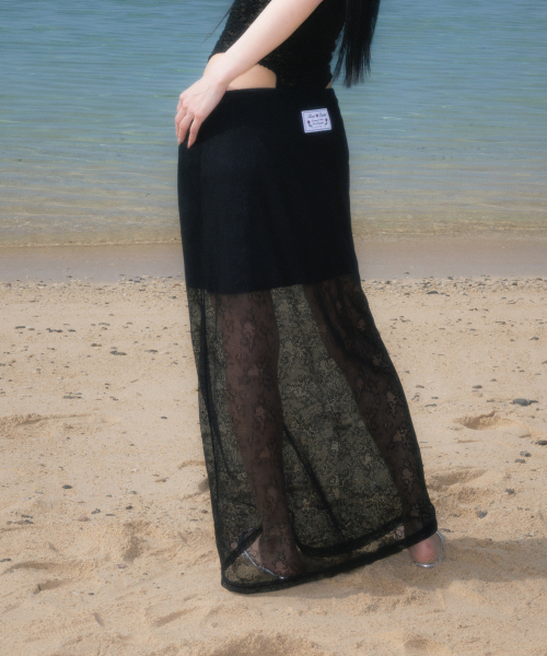 ROSEFRANTZ（ロゼフランツ）の「Lace Lowrise Long Skirt [Black]（スカート・レディース・ブラック・OS）」の13枚目の写真