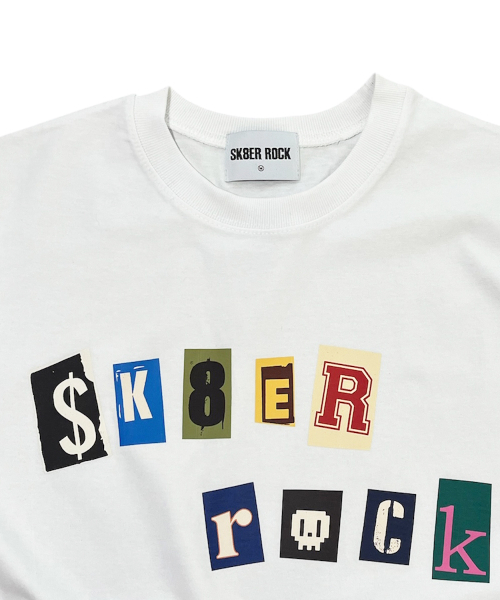 SK8ER ROCK(スケーターロック)の「Collage Pop Logo T-Shirt ((White))(Tシャツ/カットソー・レディース・その他・SMALL/MEDIUM/LARGE)」の3枚目の写真