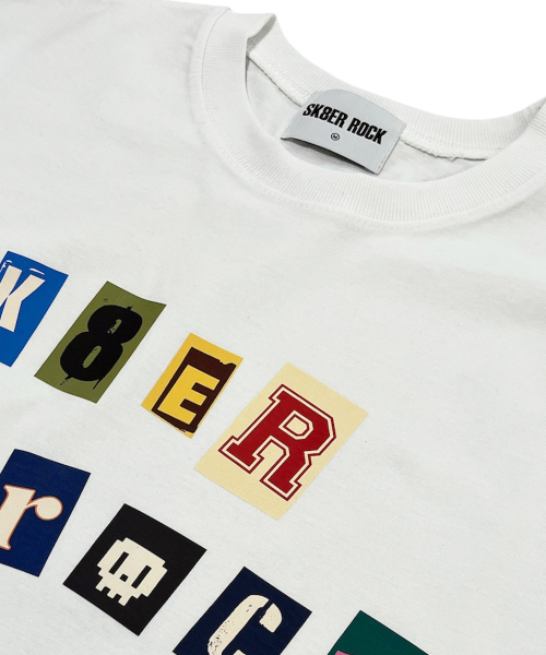 SK8ER ROCK(スケーターロック)の「Collage Pop Logo T-Shirt ((White))(Tシャツ/カットソー・レディース・その他・SMALL/MEDIUM/LARGE)」の4枚目の写真