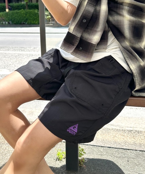 GERRY(ジェリー)の「GERRY(ジェリー)/軽量 水陸両用 接触冷感 紫外線カット ハーフパンツ /ナイロンガーデニングクライミングショートパンツ(その他パンツ・レディース・その他1/その他2/ライトグレー/ブラック/ネイビー/ベージュ/ピンク/レオパード/グリーン系カモフラージュ・S/M/L)」の2枚目の写真