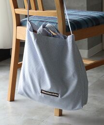 【FFEIN（フェイン）】2WAYチェックトートバッグ / ユニセックス バック 2WAY 雑貨 刺繍 チェック ポケット