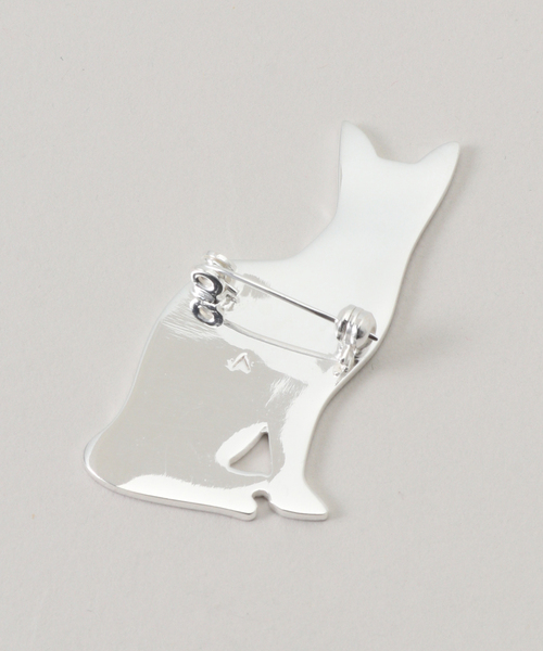 SLOBE IENA(スローブイエナ)の「ADRAR/アドラル CAT BROOCH(その他ヘアアクセサリー・レディース・シルバー・FREE)」の2枚目の写真
