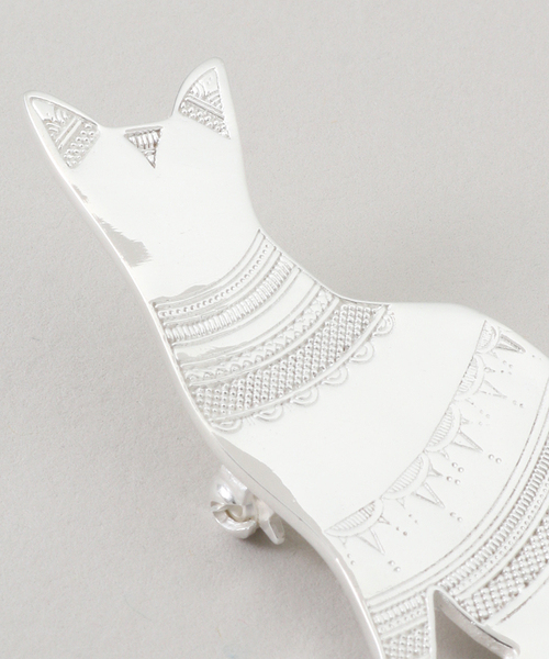 SLOBE IENA(スローブイエナ)の「ADRAR/アドラル CAT BROOCH(その他ヘアアクセサリー・レディース・シルバー・FREE)」の5枚目の写真
